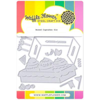 Waffle Flower Die - Boxed Cupcakes